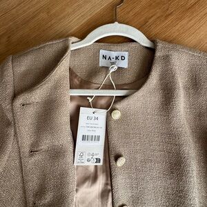 Tweed Jacket Beige